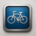 icon_transportation_bicycle_metallic icon preview