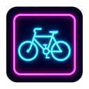 icon_transportation_bicycle_neon icon preview