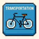icon_transportation_bicycle_pixel_art icon preview