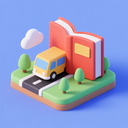 icon_transportation_book_3d_isometric icon preview