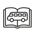 icon_transportation_book_minimal_outline icon preview