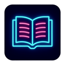 icon_transportation_book_neon icon preview