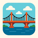icon_transportation_bridge_flat_design icon preview