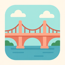 icon_transportation_bridge_flat_pastel icon preview