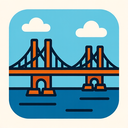 icon_transportation_bridge_geometric icon preview