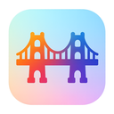 icon_transportation_bridge_gradient icon preview