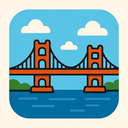 icon_transportation_bridge_iconic icon preview