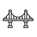 icon_transportation_bridge_line_art icon preview