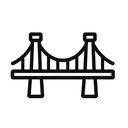 icon_transportation_bridge_monochrome icon preview