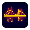 icon_transportation_bridge_neon icon preview