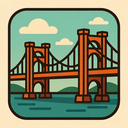 icon_transportation_bridge_retro icon preview