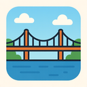 icon_transportation_bridge_thin icon preview