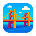 icon_transportation_bridge_vibrant_colors icon preview