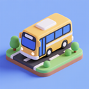 icon_transportation_bus_3d_isometric icon preview