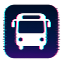 icon_transportation_bus_digital_glitch icon preview