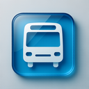 icon_transportation_bus_glassy icon preview