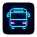 icon_transportation_bus_neon icon preview
