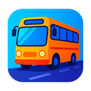 icon_transportation_bus_vibrant_colors icon preview