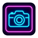 icon_transportation_camera_neon icon preview