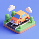 icon_transportation_car_3d_isometric icon preview