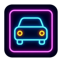 icon_transportation_car_neon icon preview