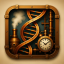 icon_transportation_dna_strand_steampunk icon preview