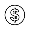 icon_transportation_dollar_sign_minimal_outline icon preview