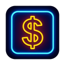 icon_transportation_dollar_sign_neon icon preview