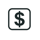 icon_transportation_dollar_sign_thin icon preview