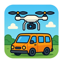icon_transportation_drone_cartoon icon preview