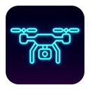 icon_transportation_drone_neon icon preview