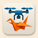icon_transportation_drone_origami icon preview