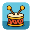 icon_transportation_drum_cartoon icon preview