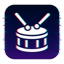 icon_transportation_drum_digital_glitch icon preview
