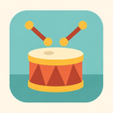 icon_transportation_drum_flat_pastel icon preview