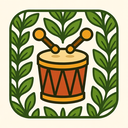 icon_transportation_drum_organic_pattern icon preview