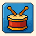 icon_transportation_drum_pixel_art icon preview