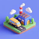 icon_transportation_factory_3d_isometric icon preview