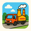 icon_transportation_factory_cartoon icon preview