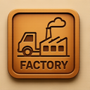 icon_transportation_factory_embossed icon preview