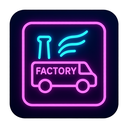 icon_transportation_factory_neon icon preview