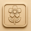 icon_transportation_flower_embossed icon preview