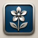 icon_transportation_flower_metallic icon preview