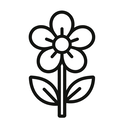 icon_transportation_flower_outline icon preview