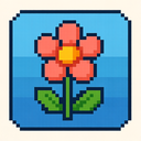 icon_transportation_flower_pixel_art icon preview