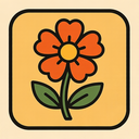 icon_transportation_flower_retro icon preview