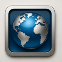 icon_transportation_globe_metallic icon preview