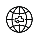 icon_transportation_globe_minimal_outline icon preview