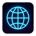 icon_transportation_globe_neon icon preview