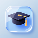 icon_transportation_graduation_cap_glassy icon preview